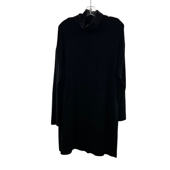 Prologue Dresses & Skirts - Prologue Shift Dress Women's Size XL Black Mock Neck Long Sleeve Knee Length
